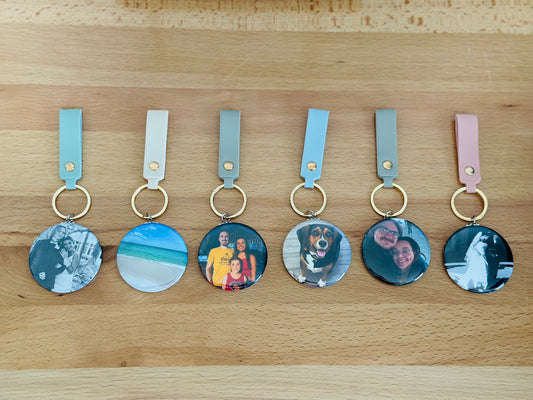 Custom Photo Keychain – 2.25" Round